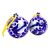 Ceramic ornaments, 'Puebla Peace' (pair) - Talavera-Style Ceramic Ornaments (Pair) (image 2b) thumbail