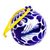 Ceramic ornaments, 'Puebla Peace' (pair) - Talavera-Style Ceramic Ornaments (Pair) (image 2c) thumbail