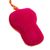 Felt ornaments, 'Grinning Skulls in Red' (set of 4) - Handmade Felt Skull Ornaments (Set of 4) (image 2c) thumbail