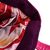 Leather and cotton blend handbag, 'Magenta Garden' - Handmade Magenta Floral Handbag (image 2d) thumbail
