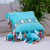 Cotton cushion covers, 'Color Infusion' (pair) - Handloomed Cushion Covers (Pair) (image 2b) thumbail