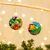 Hand-painted ornaments, 'Life in Xalitla' (pair) - Mexican Hand-Painted Ornaments (Pair) (image 2) thumbail