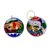 Hand-painted ornaments, 'Life in Xalitla' (pair) - Mexican Hand-Painted Ornaments (Pair) thumbail