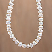 Featured review for Cultured pearl strand necklace, Classic Beauty