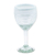 Handblown wine glasses, 'Luxury Spiral' (pair) - Pair of White Handblown Wine Glasses with Spiral Motifs (image 2b) thumbail