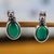 Chrysoprase stud earrings, 'Peace and Wisdom' - Natural Chrysoprase and Sterling Silver Stud Earrings thumbail