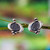 Earrings, 'Contempo' - Sterling Silver Button Earrings (image 2) thumbail