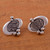 Earrings, 'Contempo' - Sterling Silver Button Earrings (image 2b) thumbail