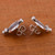 Earrings, 'Contempo' - Sterling Silver Button Earrings (image 2c) thumbail