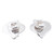 Earrings, 'Contempo' - Sterling Silver Button Earrings (image 2f) thumbail