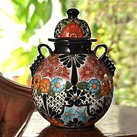 Talavera ceramic vase,