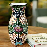 Ceramic vase Rising Sun Mexico