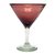 Martini glasses, 'Amethyst' (set of 6) - Hand Blown Martini Glasses Purple Set of 6 Mexico (image 2b) thumbail