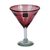 Martini glasses, 'Amethyst' (set of 6) - Hand Blown Martini Glasses Purple Set of 6 Mexico (image 2c) thumbail