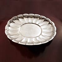 Aluminum platter Moonlight Blossom Mexico