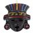 Ceramic mask, 'Aztec Priestess' - Hand Made Cultural Ceramic Mask from Mexico (image 2a) thumbail