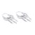 Sterling silver hoop earrings, 'Silver Fishes' - Collectible Floral Sterling Silver Hoop Sea Life Earrings (image 2d) thumbail