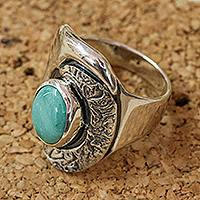 Sterling silver cocktail ring Spirit Love Mexico