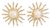 Gold plated button earrings, 'Majesty of the Sun' - Gold Plated Sun Button Earrings thumbail