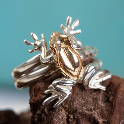 22k Gold Plated Frog Cocktail Ring
