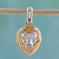 Gold plated pendant King of the Cats Mexico