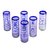 Highball glasses, 'Cobalt Spiral' (set of 6) - Hand Made Handblown Glass Six Drinking Glasses (image 2a) thumbail