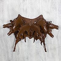 Iron wall adornment,