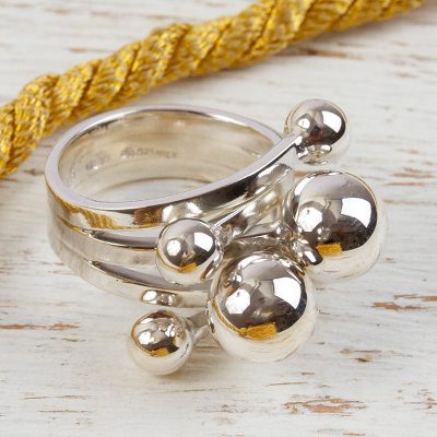Sterling silver cocktail ring, Charisma