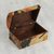 Decoupage chest, 'Frida Kahlo and Friends' - Frida Multicolor Wood Decorative Box (image 2c) thumbail