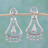 Sterling silver dangle earrings Silver Jingles Mexico