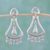 Sterling silver chandelier earrings, 'Silver Jingles' - Elegant Sterling Silver Vintage Look Chandelier Earrings (image 2) thumbail