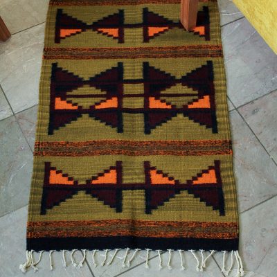 Zapotec wool rug, Hourglass (2x3)