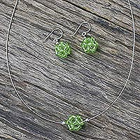 Peridot jewelry set Sweet Green Grapes Thailand