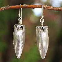 Silver dangle earrings Forbidden Fruit Thailand