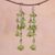 Peridot earrings, 'Lime Rain' - Thai Peridot Dangle Earrings thumbail