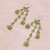 Peridot earrings, 'Lime Rain' - Thai Peridot Dangle Earrings (image 2b) thumbail