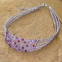 Amethyst choker,