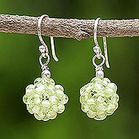 Peridot cluster earrings Sweet Green Grapes Thailand