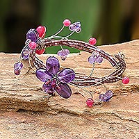 Amethyst wrap bracelet Violet Dreams Thailand