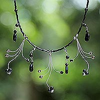 Beaded necklace Dark Jungle Dancer Thailand