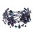 Lapis lazuli wrap bracelet, 'Garden' - Thai Floral Beaded Lapis Lazuli Bracelet (image 2a) thumbail
