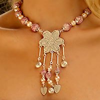 Pearl flower necklace,