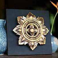 Wood relief panel,