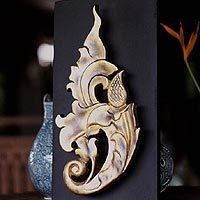 Wood relief panel,