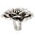 Sterling silver cocktail ring, 'Queen Zinnia' - Floral Sterling Silver Cocktail Ring (image 2a) thumbail