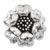 Sterling silver cocktail ring, 'Queen Zinnia' - Floral Sterling Silver Cocktail Ring (image 2c) thumbail