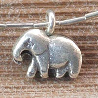 Sterling silver anklet Little Elephant Thailand