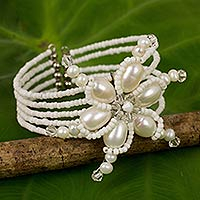 Pearl wrap bracelet Dazzling Pinwheel Thailand
