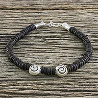 Coconut shell anklet,