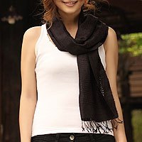 Silk scarf,
